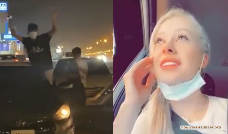 شبان يهاجمون فتاة أجنبية وسط الرياض