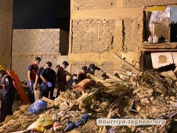 مصرع شخصين وإصابة 5 في انهيار منزل في العاصمة الرياض