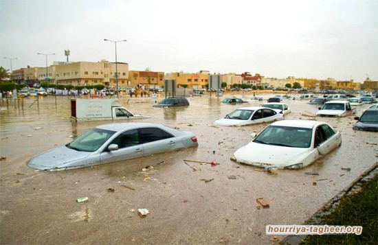الأمطار تخلف أضرارا جسيمة بالمدينة المنورة