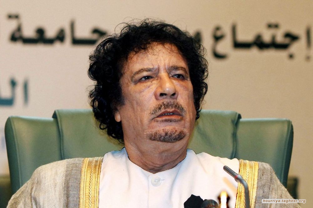القذافي يشتم حكام العرب ويصف ما يحدث اليوم بالتفصيل