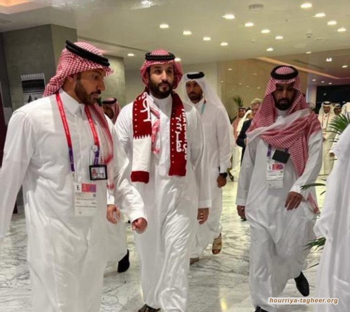 صعاليك ال سعود ارادوا تدمير قطر بالامس واليوم توشحوا بعلمها