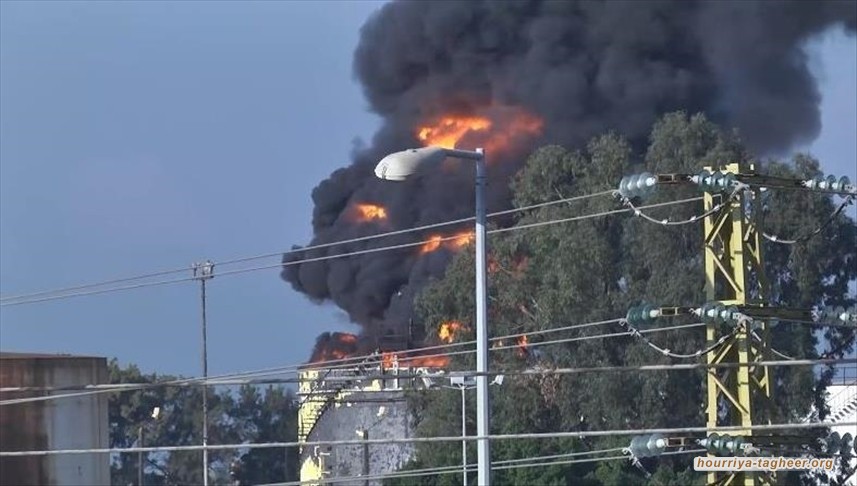 انفجار خزانات وقود في محافظة الاحساء