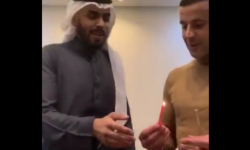 الانبطاح السعودي إلى أين وصل.. “الساقط” محمد سعود يشعل الشمعدان برفقة صديقه الإسرائيلي في الرياض
