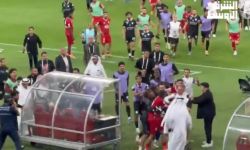 مناوشات بين لاعبي الشباب السعودي وزاخو العراقي