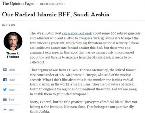 فريدمان يشن هجوما على السعودية: ملياراتها كانت وراء انتشار الوهابية المعادية للنساء والتعددية