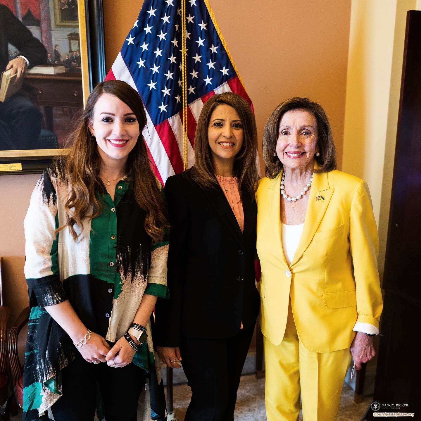 بيلوسي تلتقي شقيقة المُعتقل السعودي عبدالرحمن السدحان