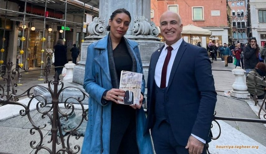 بالصورة.. لقاء حميم بين مسؤول صهيوني واميرة سعودية