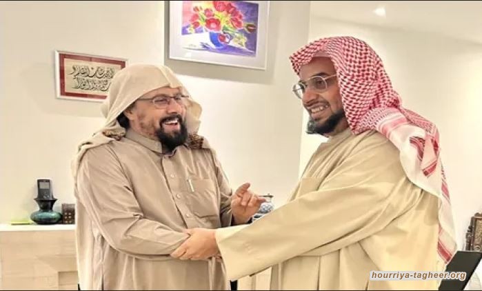 المعارض سعيد الغامدي يلتقي الداعية عماد المبيض بعد هروبه
