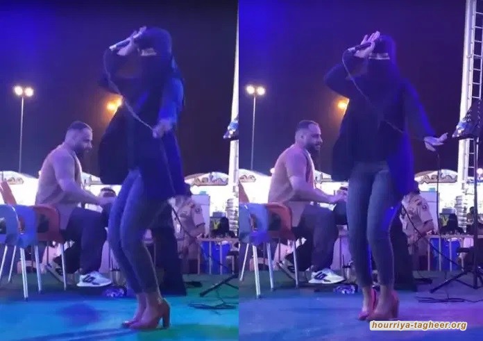 غضب واسع من رقص وغناء منقبة في أبها