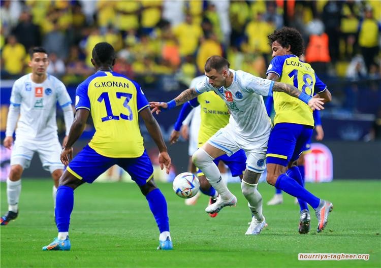 سخرية واسعة من حكم مباراة نادي النصر والباطن