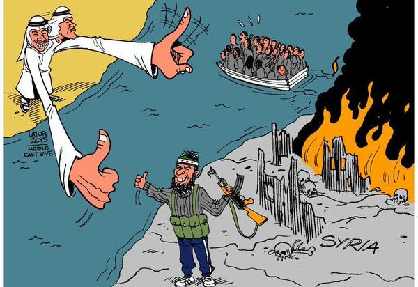 حجم اللاجئين في الغرب والخليج