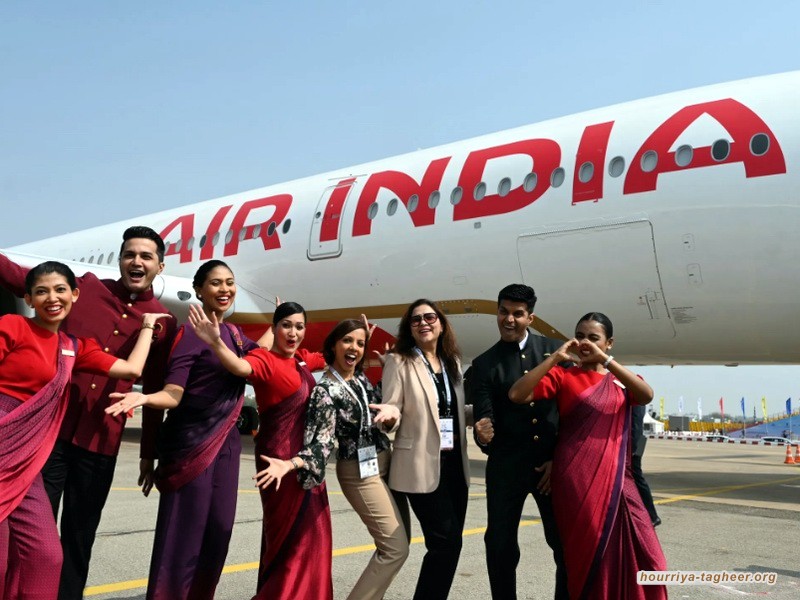 الطيران الهندي يعود إلى الكيان الإسرائيلي عبر أجواء السعودية