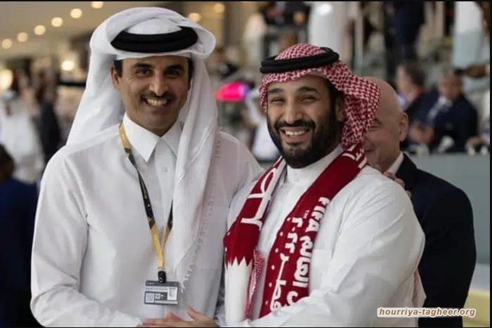 لم يكن من الممكن تصور رؤية ابن سلمان يتوشح علم قطر