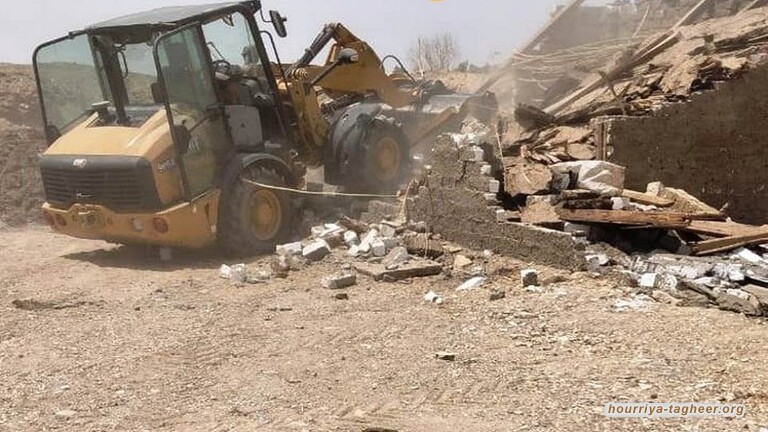 السلطات السعودية تهدم عشرات البيوت والمباني والمحال في القطيف