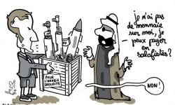 رسام فرنسي كاريكاتيري يسخر من محمد بن سلمان في لوموند