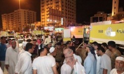 إجلاء 600 حاج إثر حريق بفندق في مكة